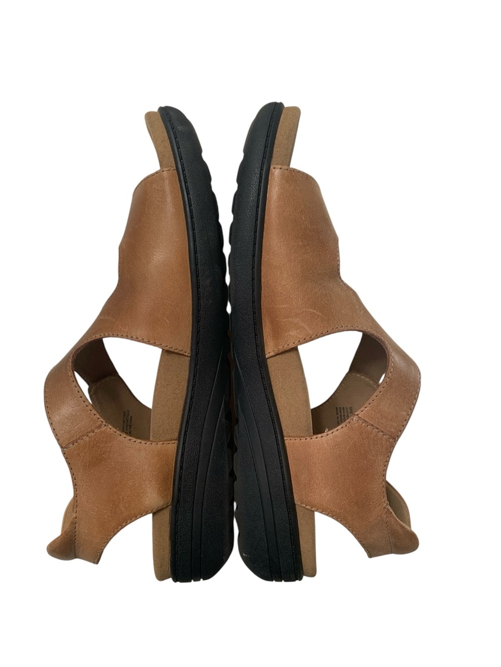 Taos Serene Carmel Leather Hook/Loop Sandals Sz 10 - Picture 6 of 9